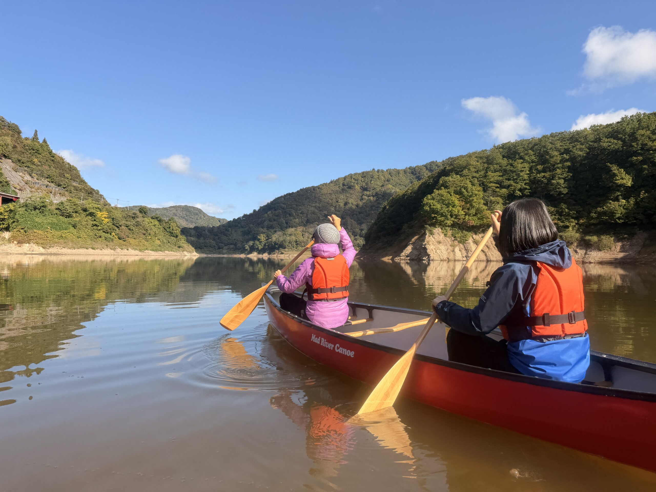 白川湖カヌー体験